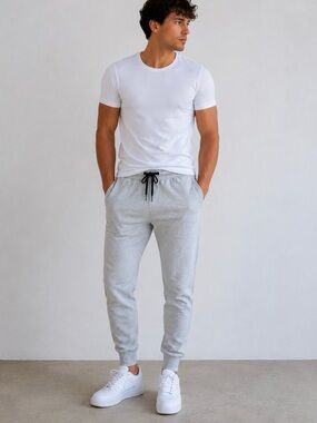 ZARA Men’s Gray Jogger Sweatpants XL MEX 34